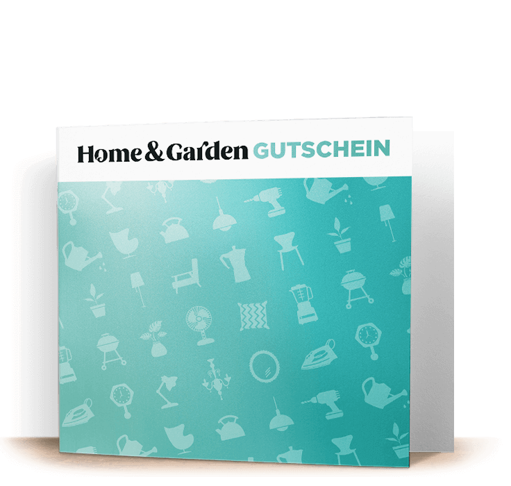 Die Home & Garden Gutscheinkarte ist freigestellt