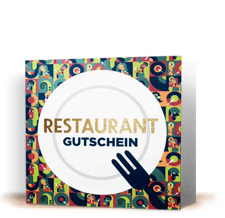 Slider für Restaurant-Gutschein-Karten freigestellt.