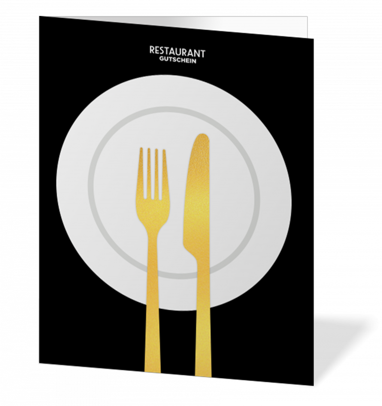 Gutscheingold Restaurant-Geschenkkarte